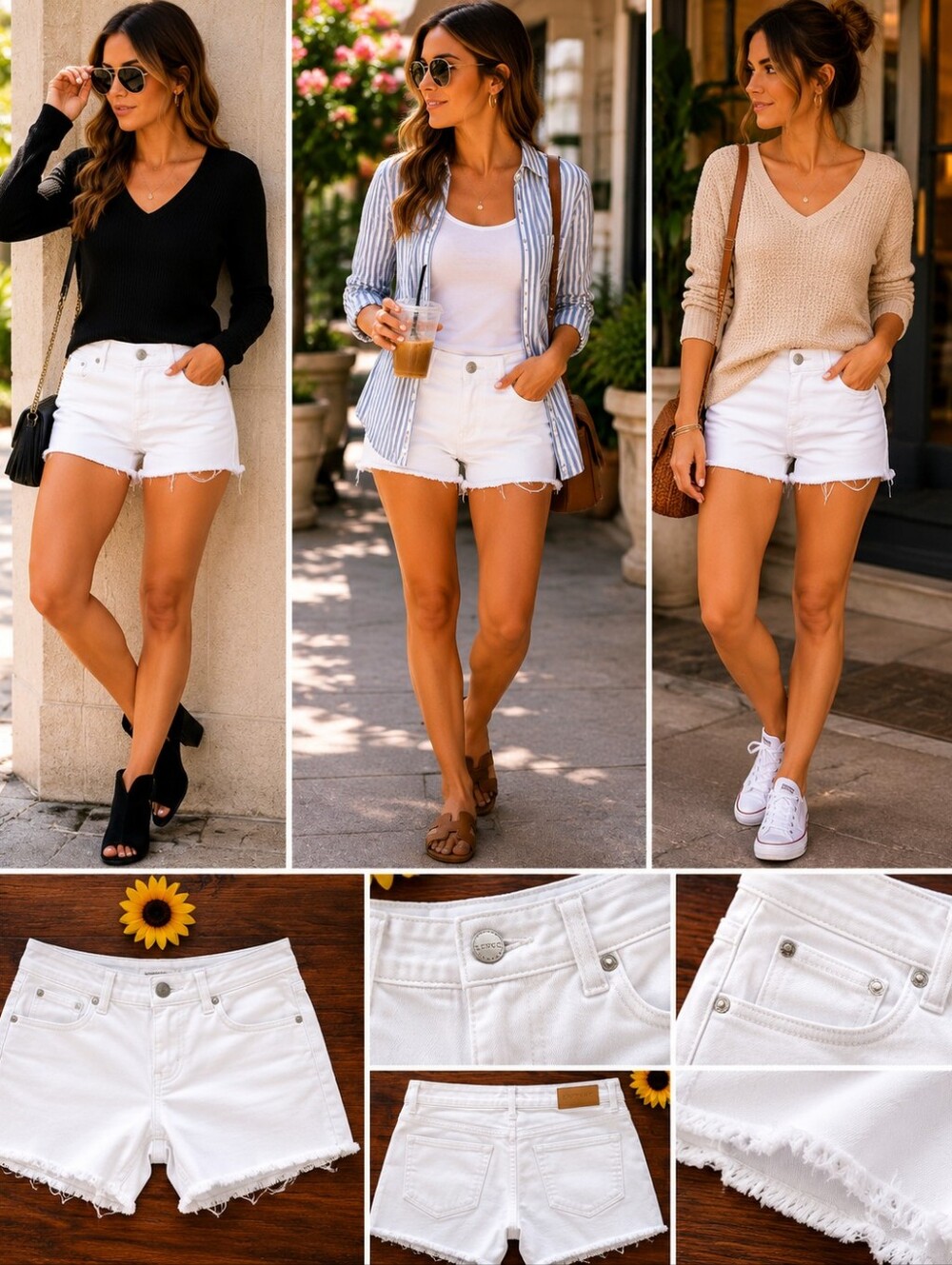 Express White Jeans Shorts 💜